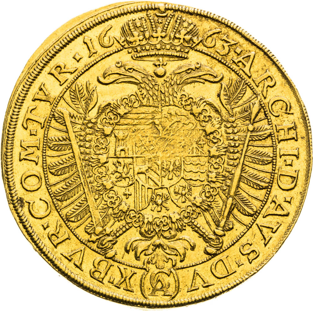 5 Ducats 1663 - back