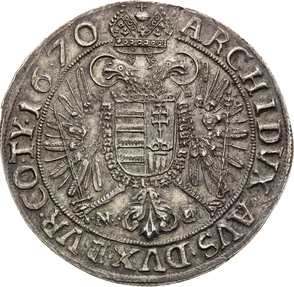 Thaler 1670 - back