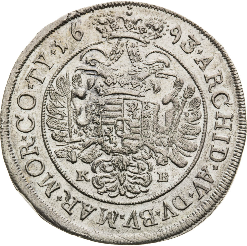 1/2 Thaler 1693 - back