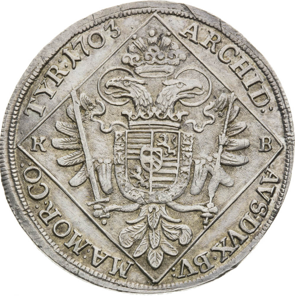 1/4 Thaler 1703 - back