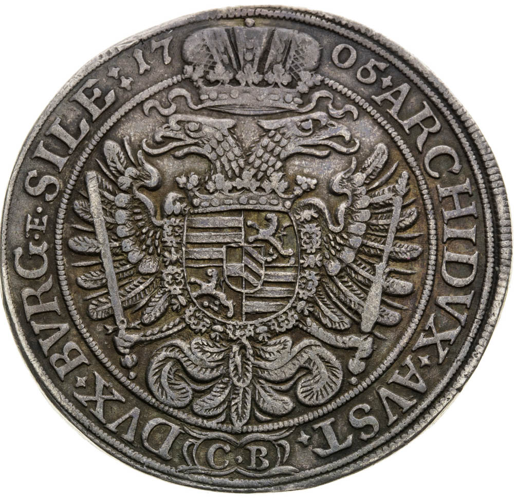 1/2 Thaler 1705 - back