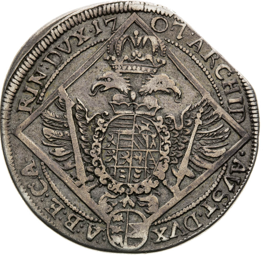 1/4 Thaler 1707 - back