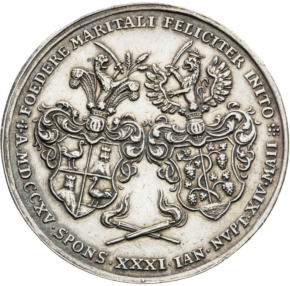 Silver medal 1740 - front