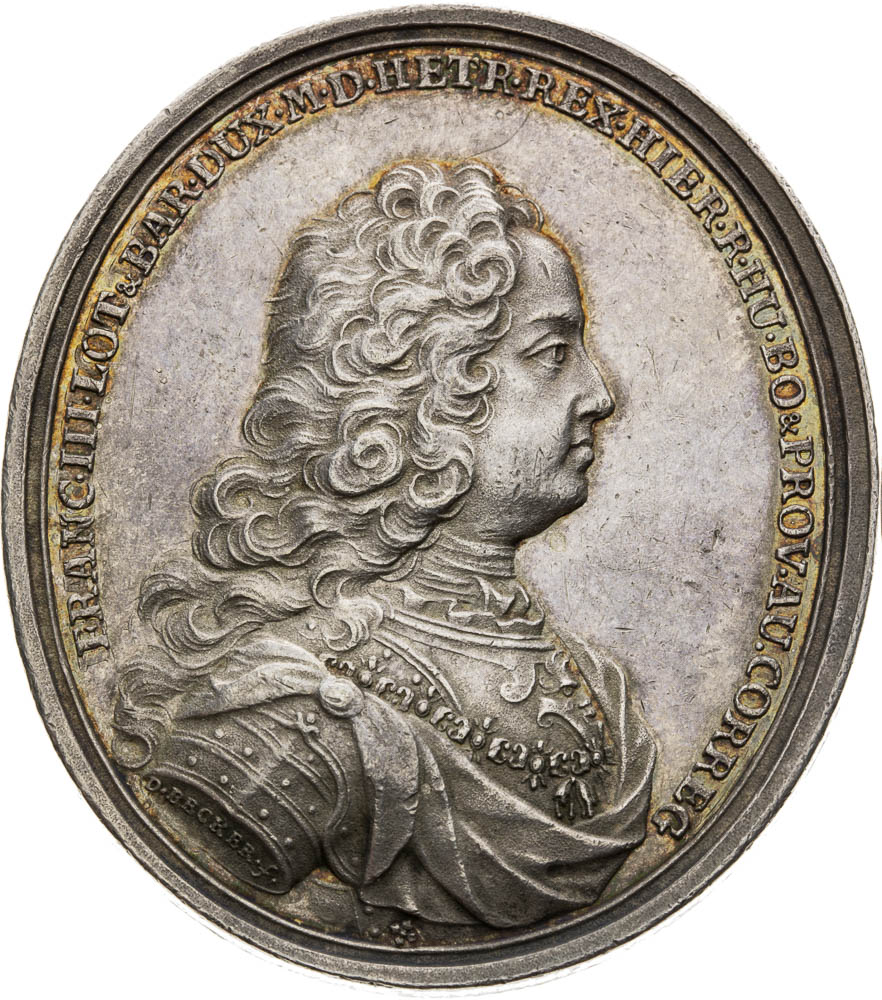 Silver medal (1740) - front