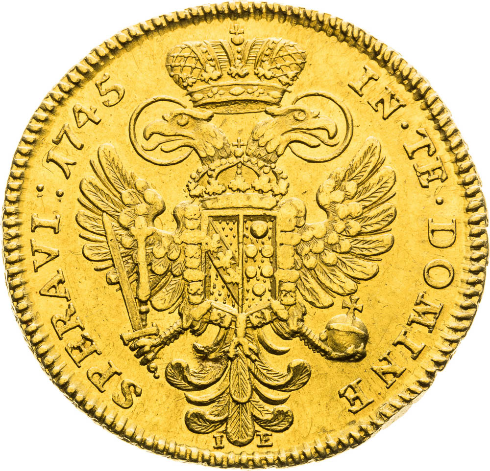 5 Ducats 1745 - back
