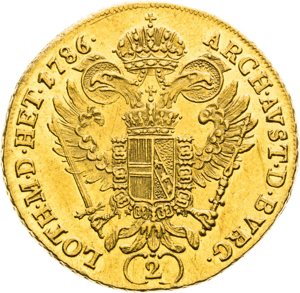 2 Ducats 1786 - back
