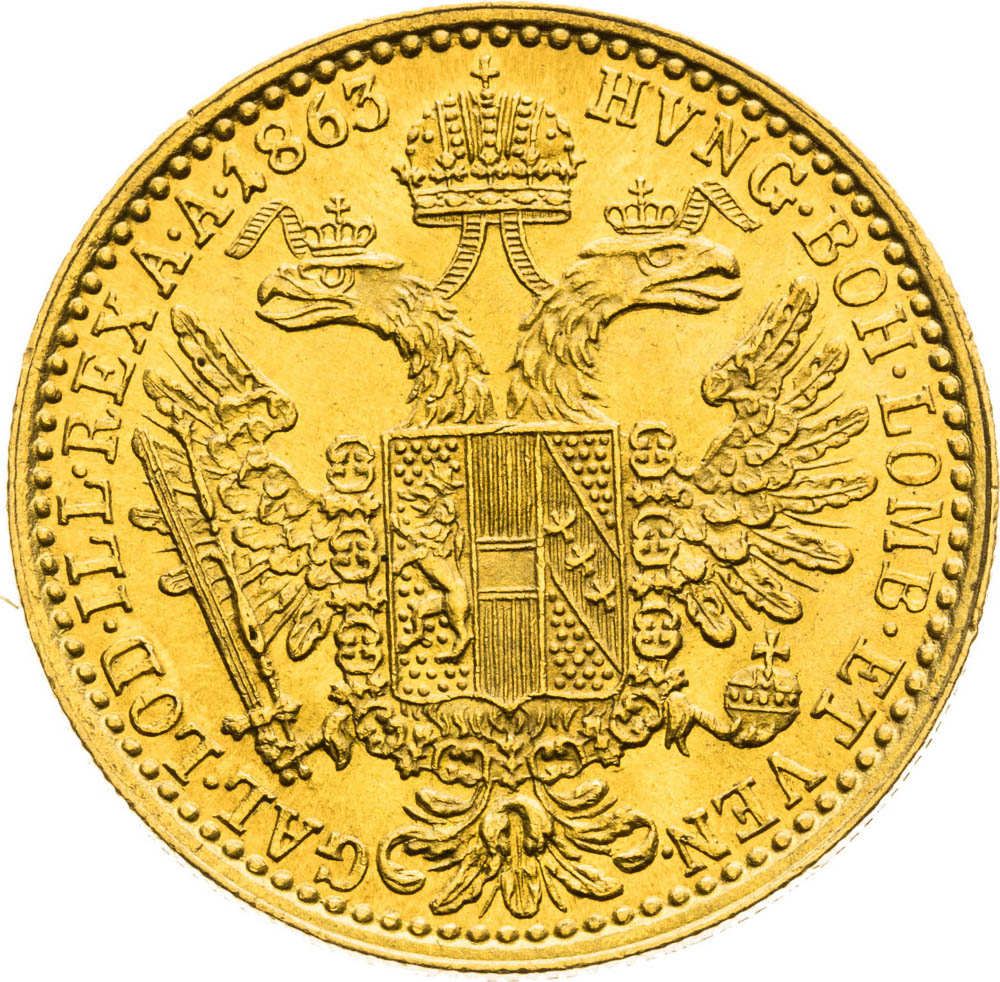 Ducat 1863 - back
