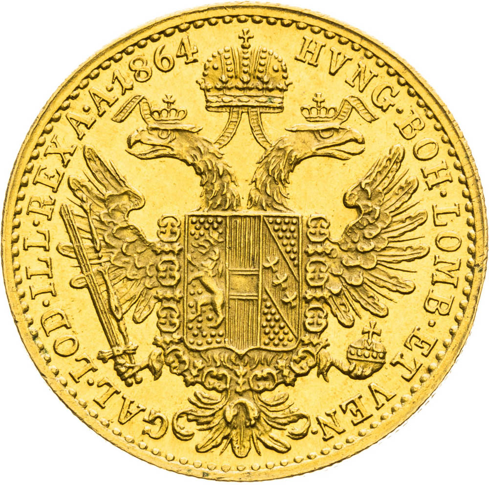 Ducat 1864 - back
