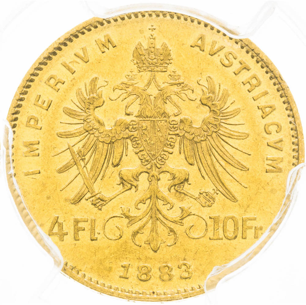 4 Gulden 1883 - back
