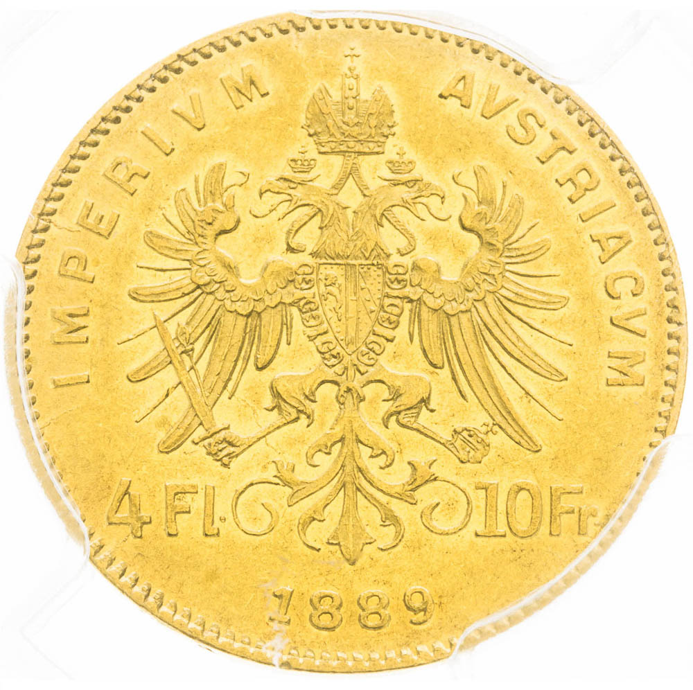 4 Forint 1889 - back