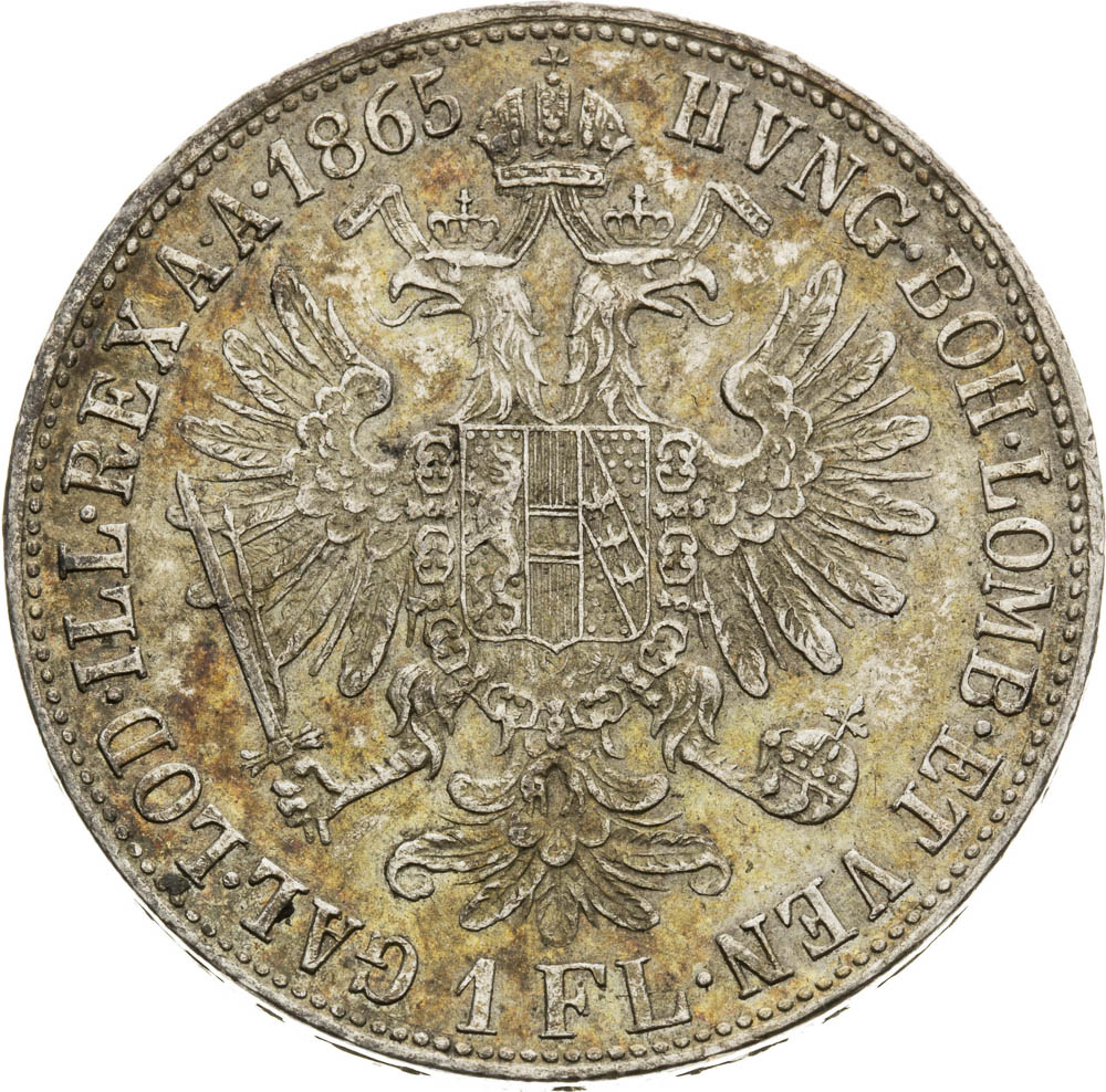 Gulden 1865 - back