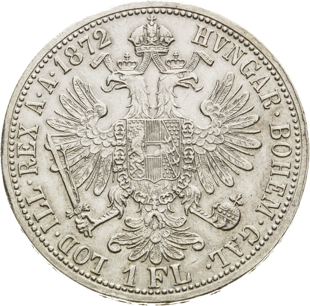 Gulden 1872 - back