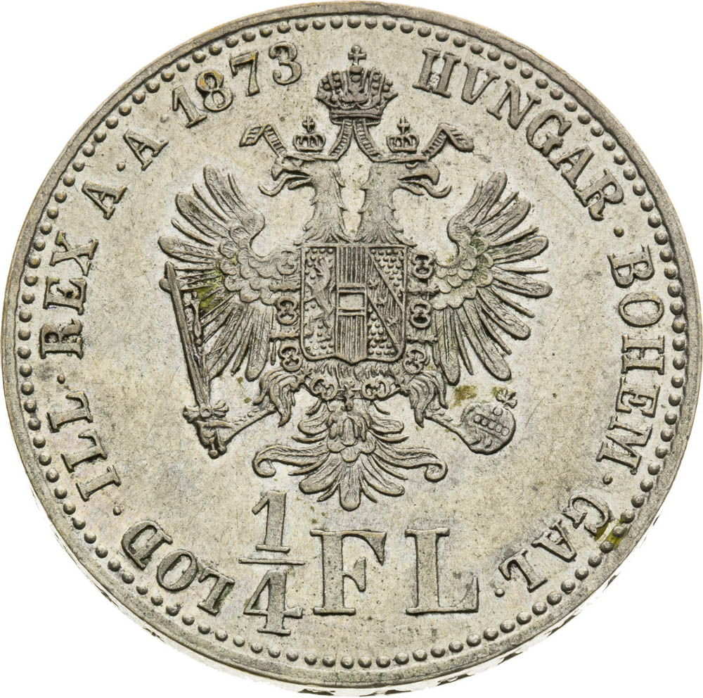 1/4 Gulden 1873 - back