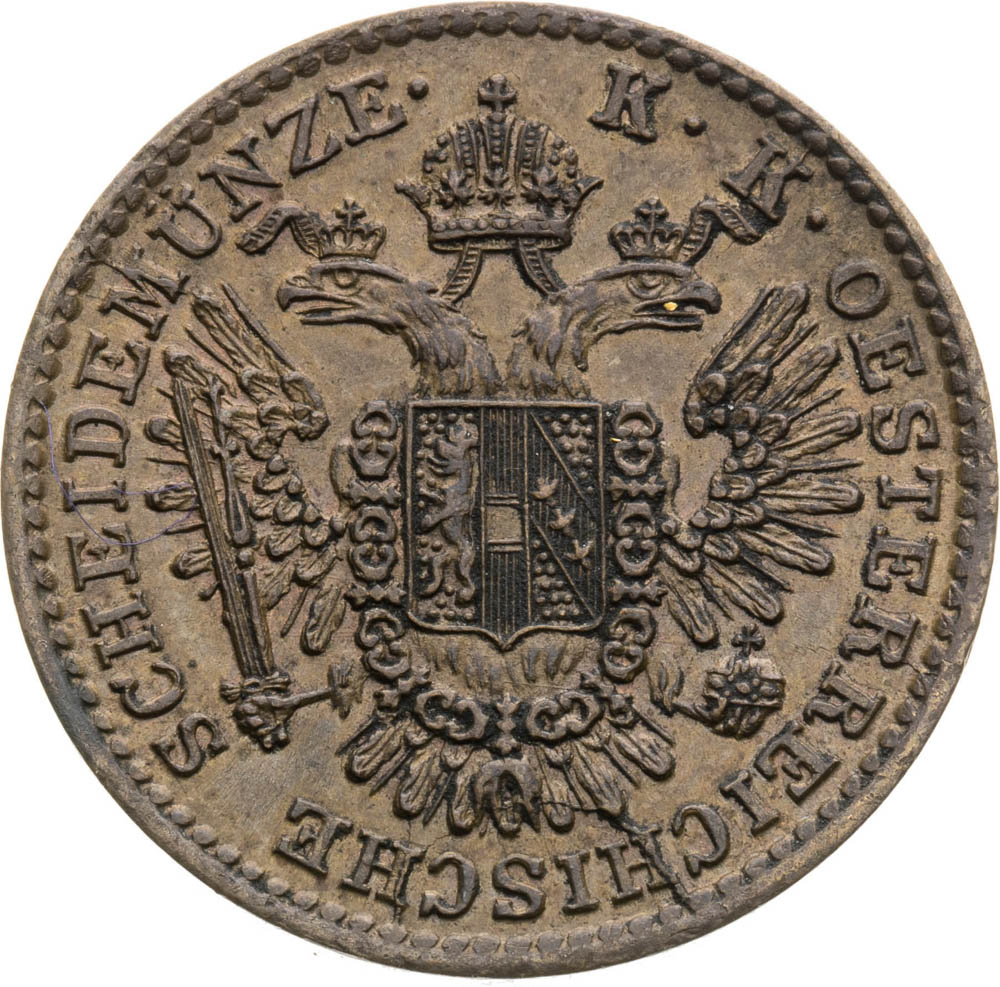 1/2 Kreutzer 1851 (pattern strike) - front