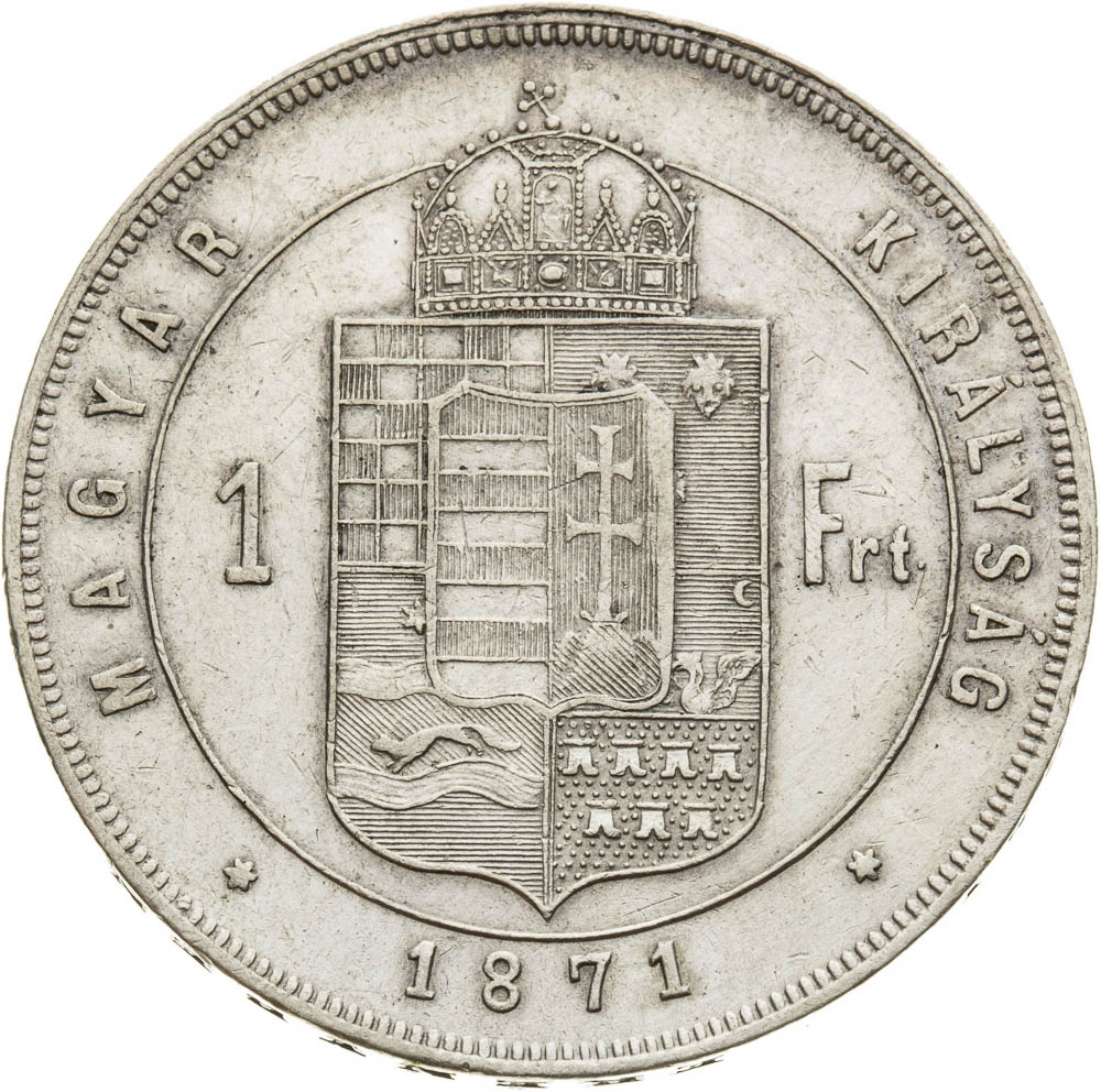 Gulden 1871 - back