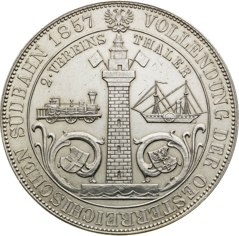 2 Thaler 1857 - back