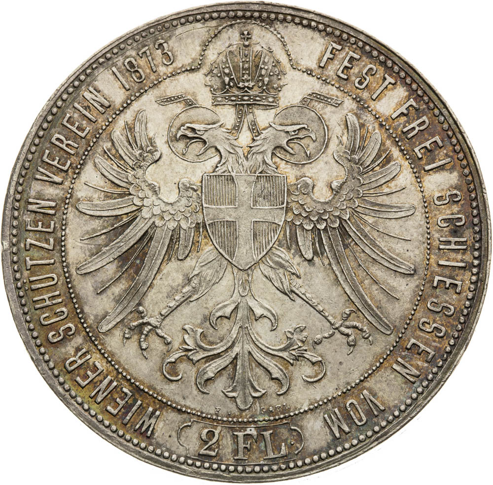 2 Gulden 1873 - back