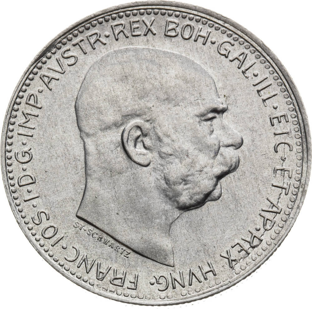 Koruna 1916 (Pattern strike) - front