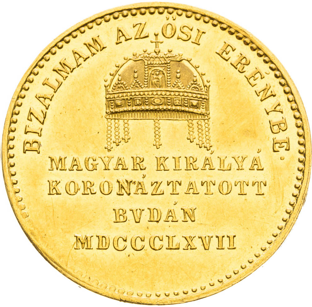 Gold Token 1867 (Ducat) - back