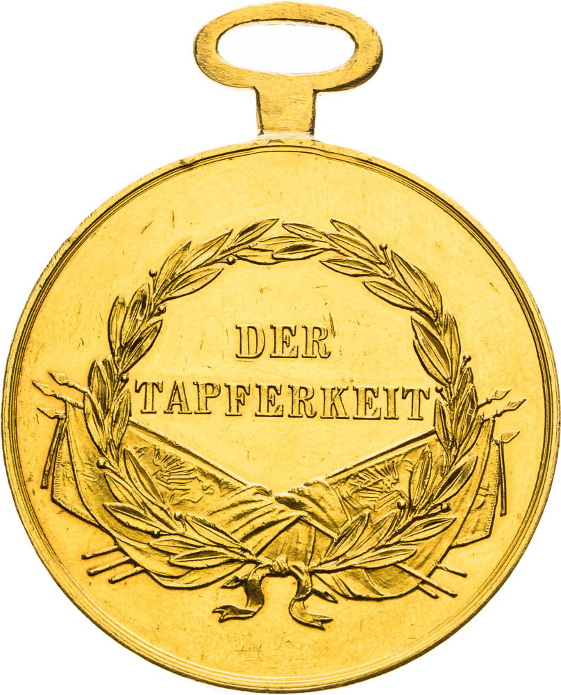 Gold Medal of Merit (8 Ducats) - back