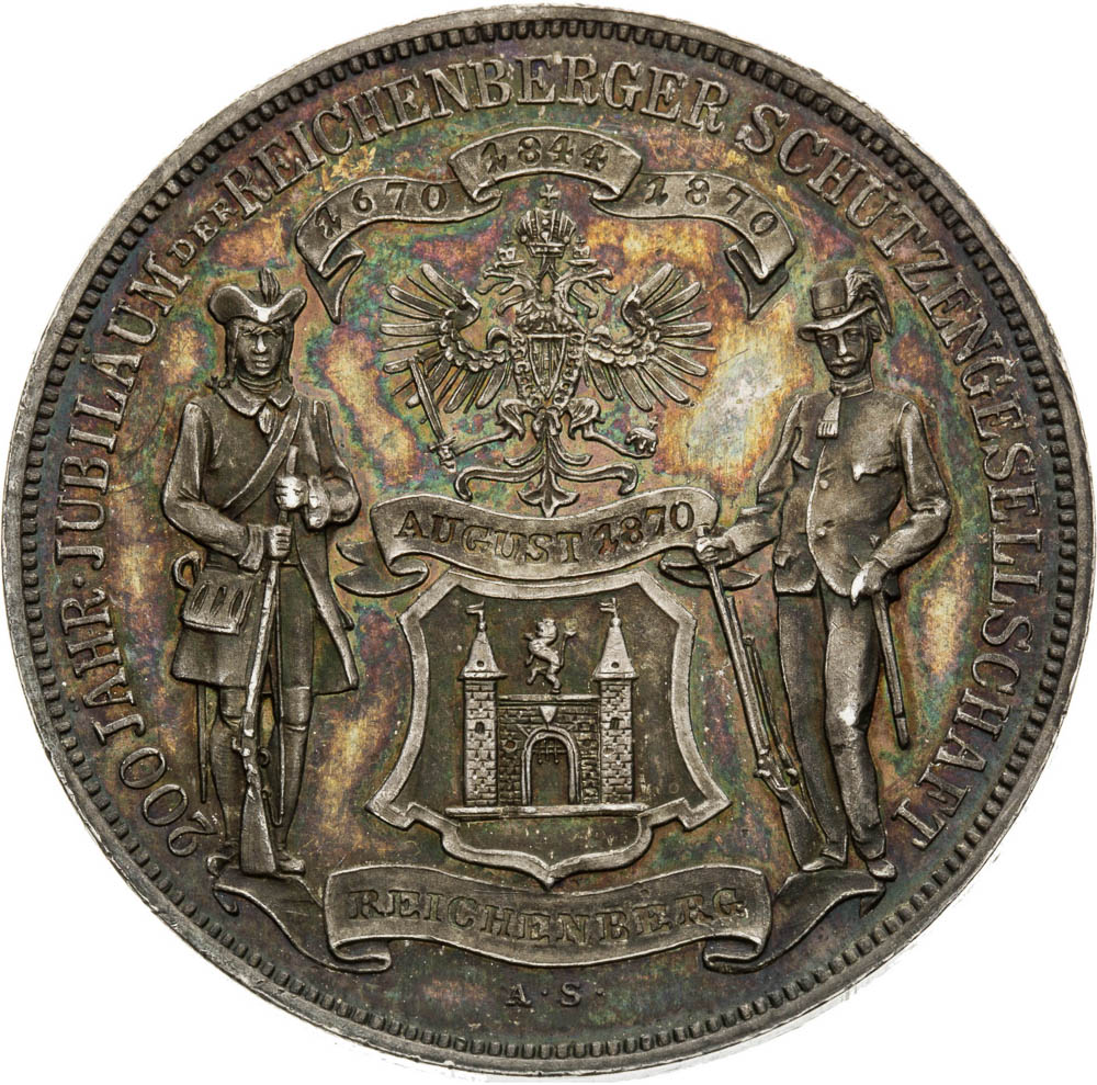 Silver Medal 1870 (Gulden) - back