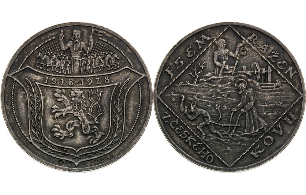 Gold and Silver Medal 1928 (2+1 pcs) - back