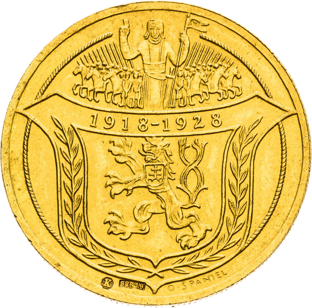 Gold Medal of 4 Ducats 1928 - front