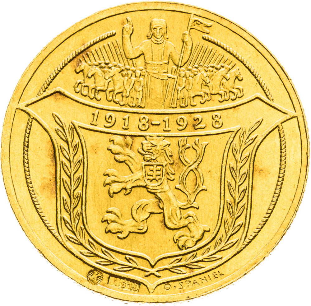 Gold Medal of 2 Ducats 1928 - front