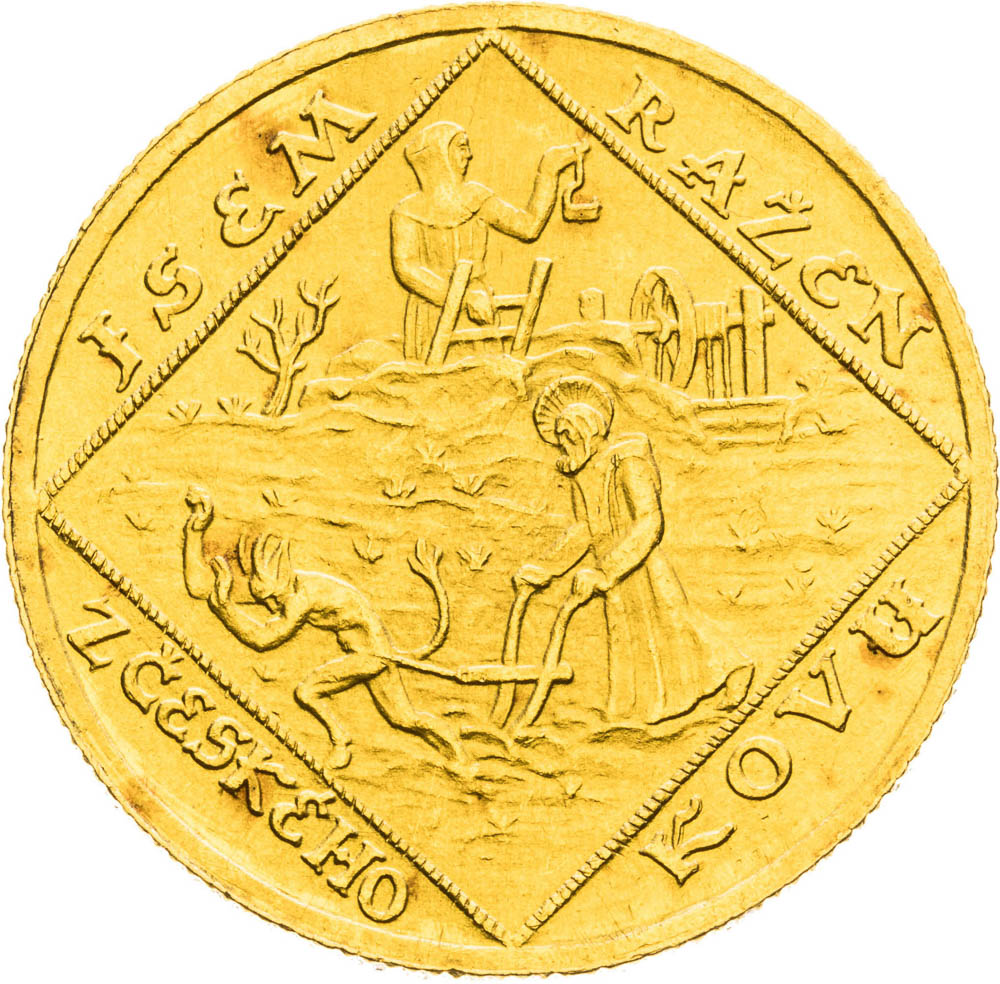 Gold Medal of 2 Ducats 1928 - back