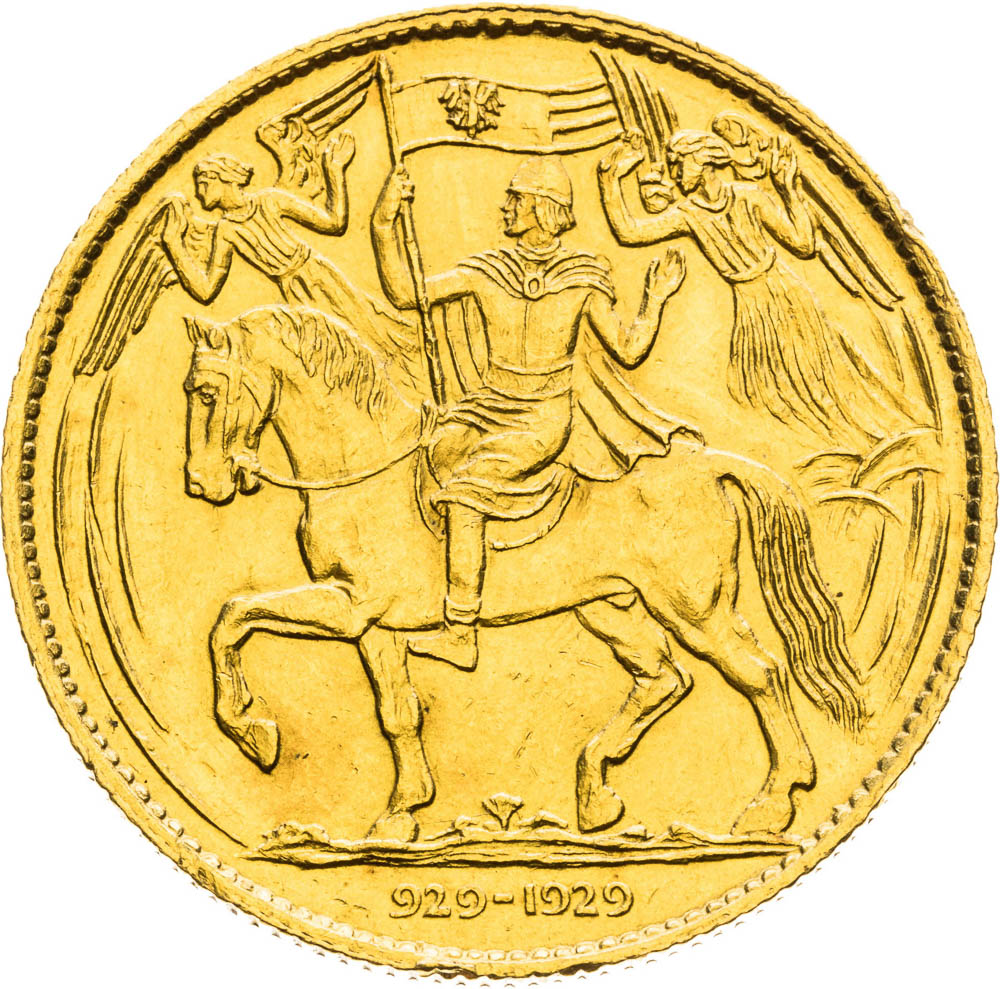 Gold Medal 1929 (3 Ducats) - back