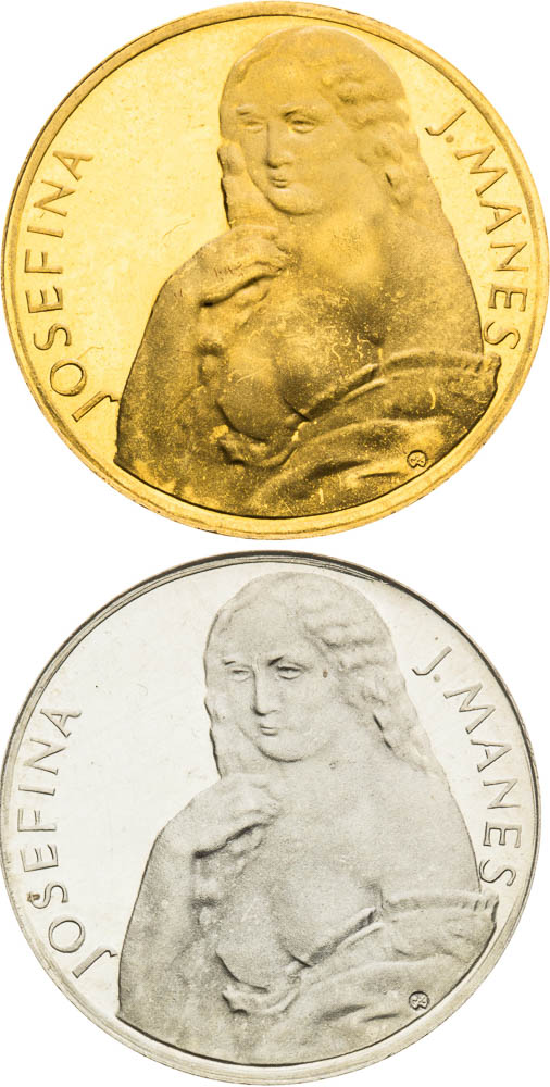 Gold and Silver Medal 1971 (2 pcs) - back