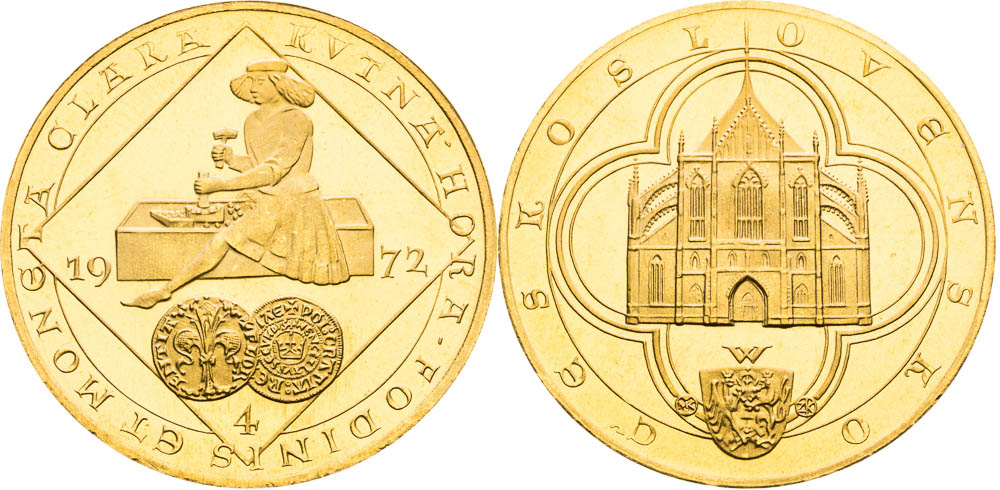 Set of gold Medals 1972 (2 pcs) - front