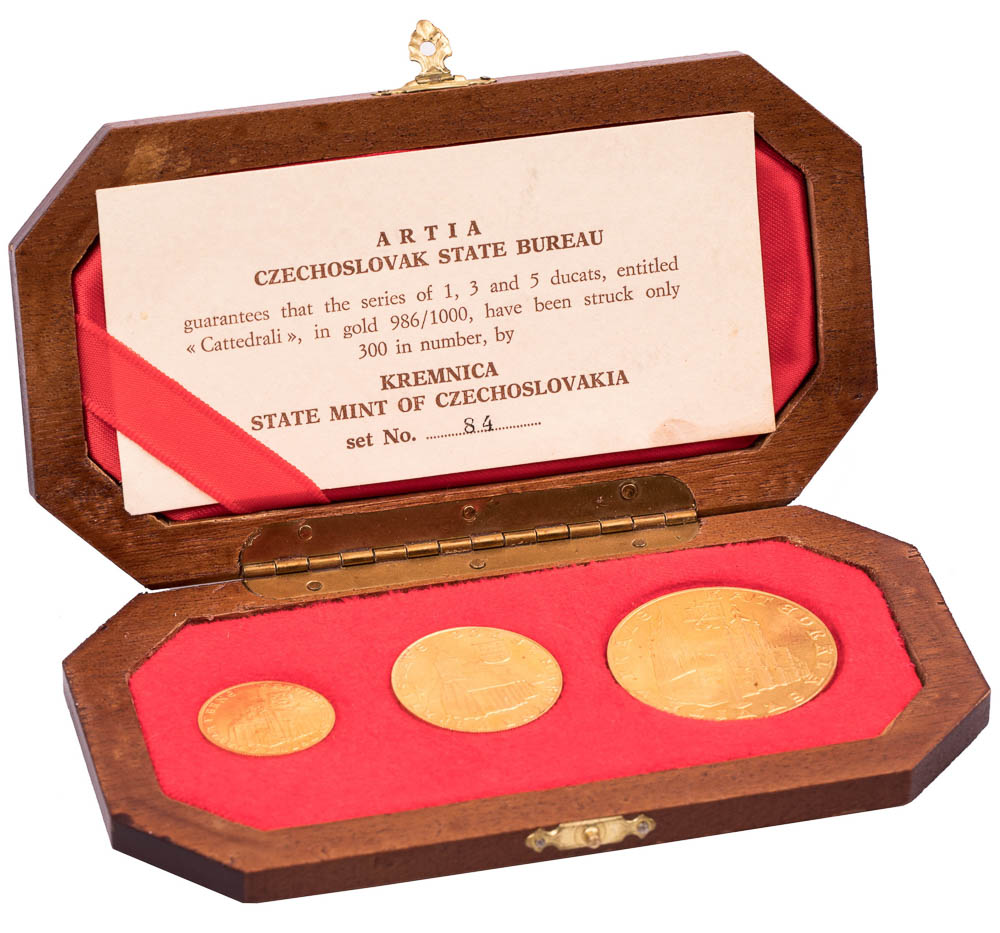 Set of gold medals 1973 (3 pcs) - back
