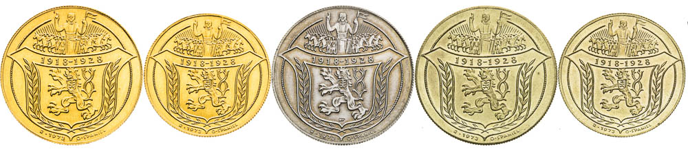 Medals 1928/1973 (5 pcs) - front