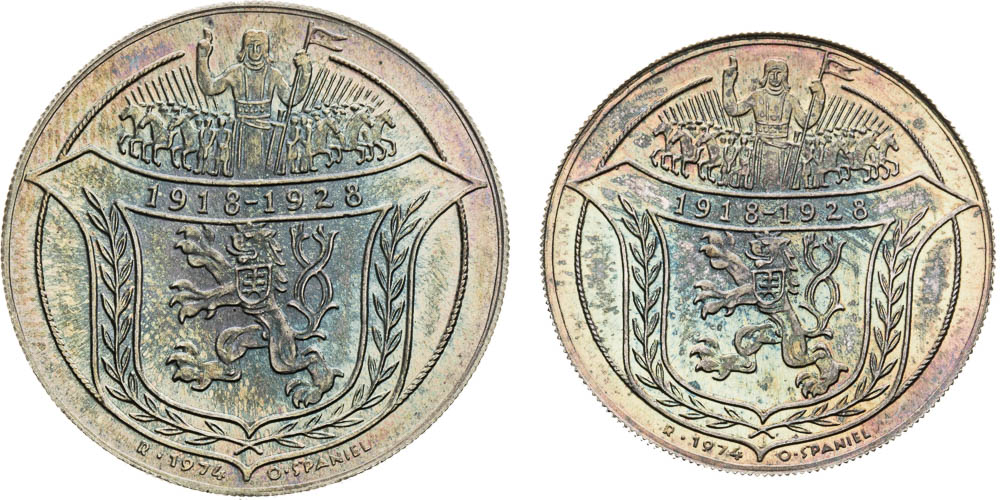 Silver Medal set 1928/1974 (2 pcs) - front