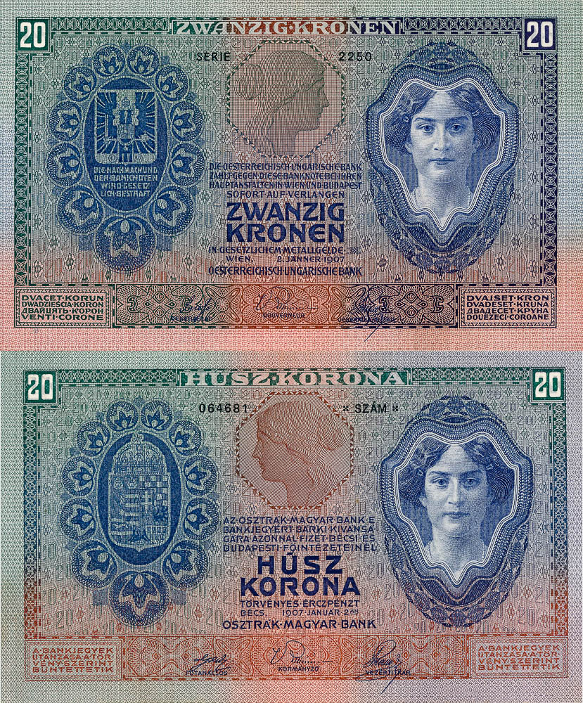 20 Corona 1907 - back