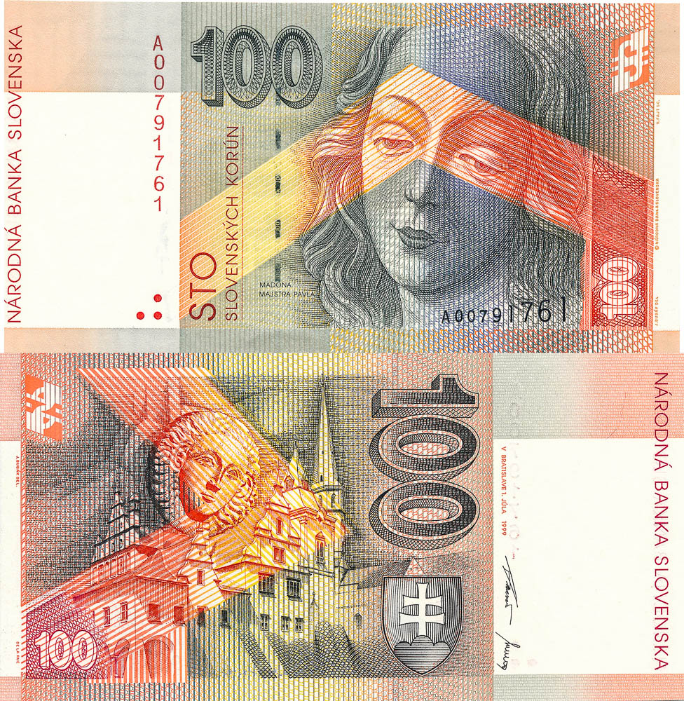 100 Koruna 1999 A - front