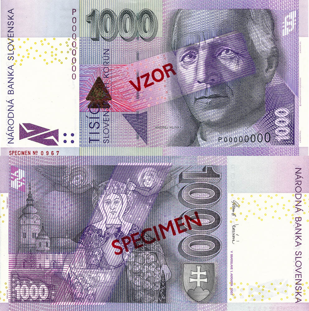 1000 Koruna 2007 (annulus) - front