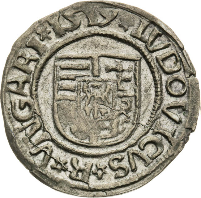 Denár 1519 - averz