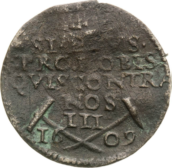 Důlní známka 1609 - averz