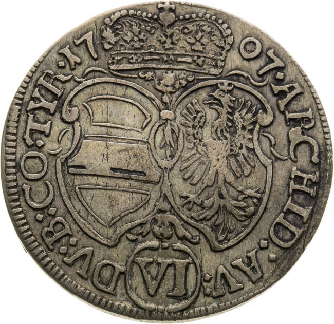 VI Grajciar 1707 - reverz