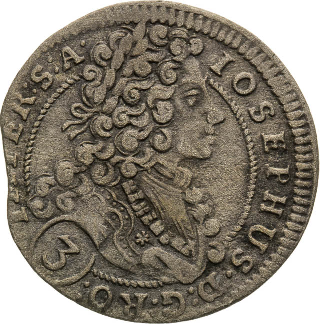 3 Grajciar 1708 - averz