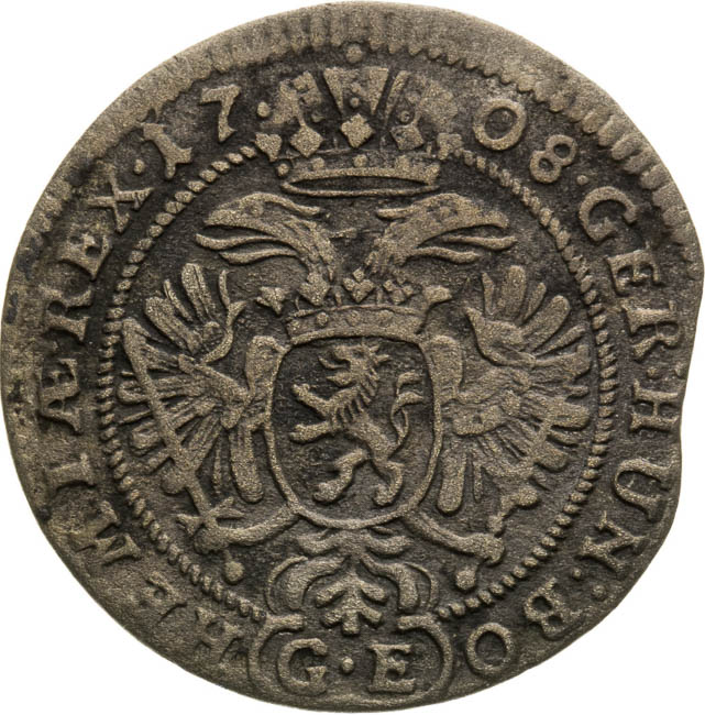 3 Grajciar 1708 - reverz