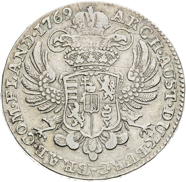 Křížový tolar 1769 - reverz