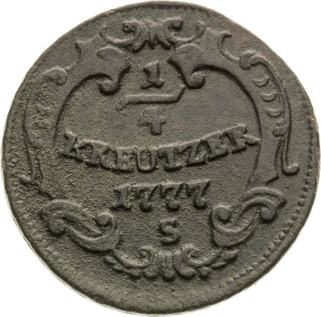 1/4 Grajciar 1777 - reverz