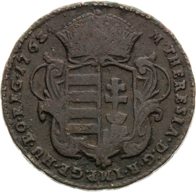 Denár 1763 - averz