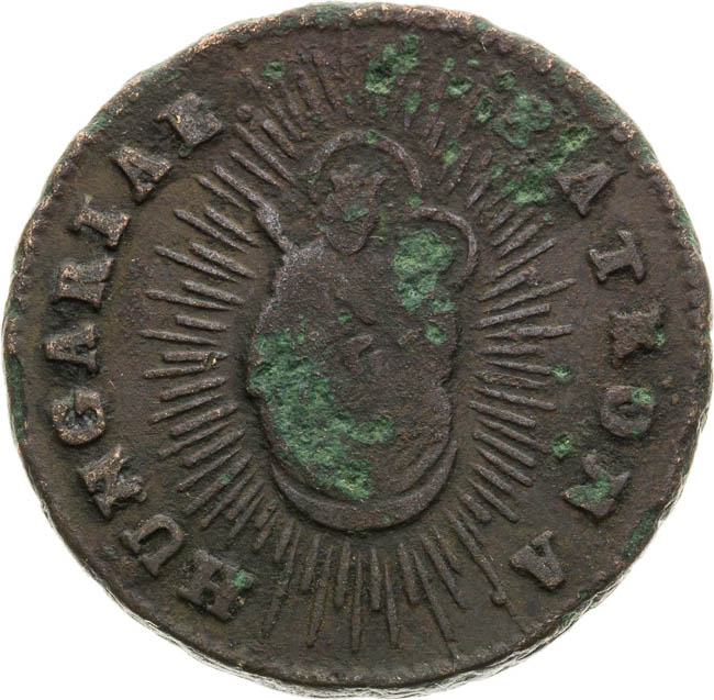 Denár 1763 - reverz