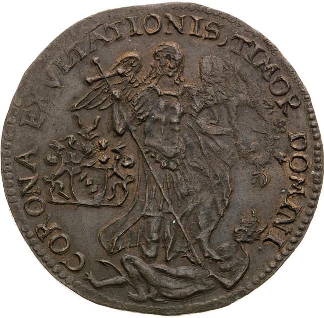 AE žeton (chronogram 1656) - reverz