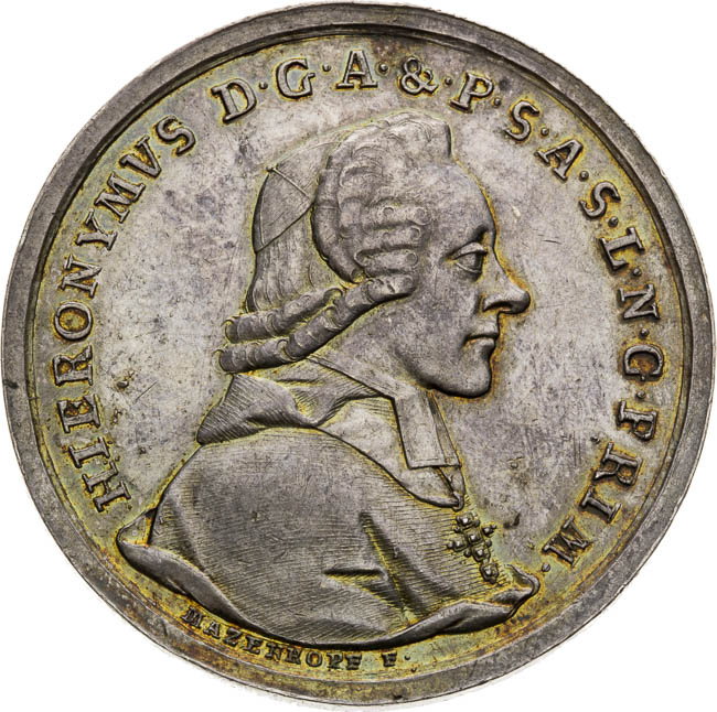 Strieborná medaila 1782 - averz