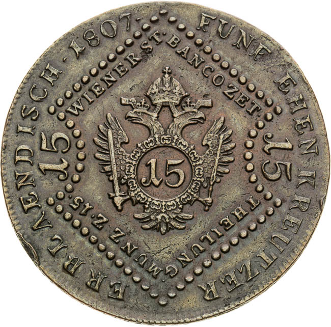 15 Grajciar 1807 - averz